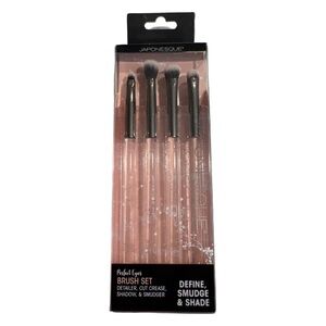 Japonesque Pink Eye Brush Set - 4-Piece Precision Kit